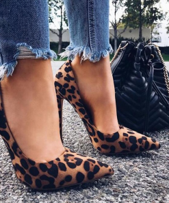 Fiona Leopard Pumps