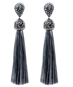 Gem Handmade Tassel Earrings