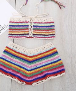 Striped Crochet Set