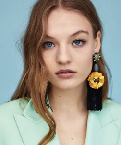 Bohemian Flower Tassel  Earrings